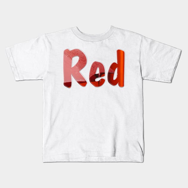 Red Kids T-Shirt by afternoontees